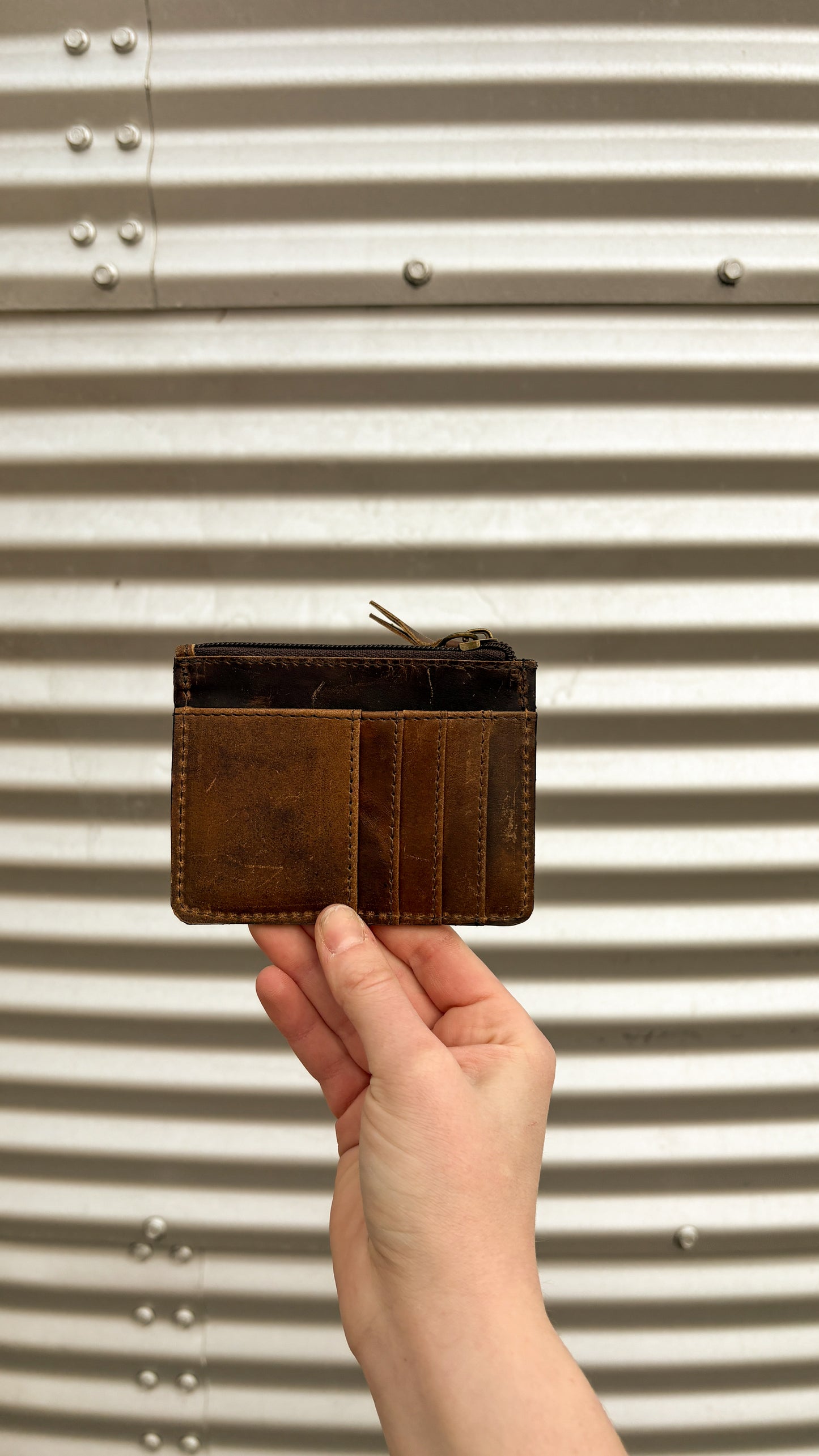 CHECKERED LONGHORN CARDHOLDER